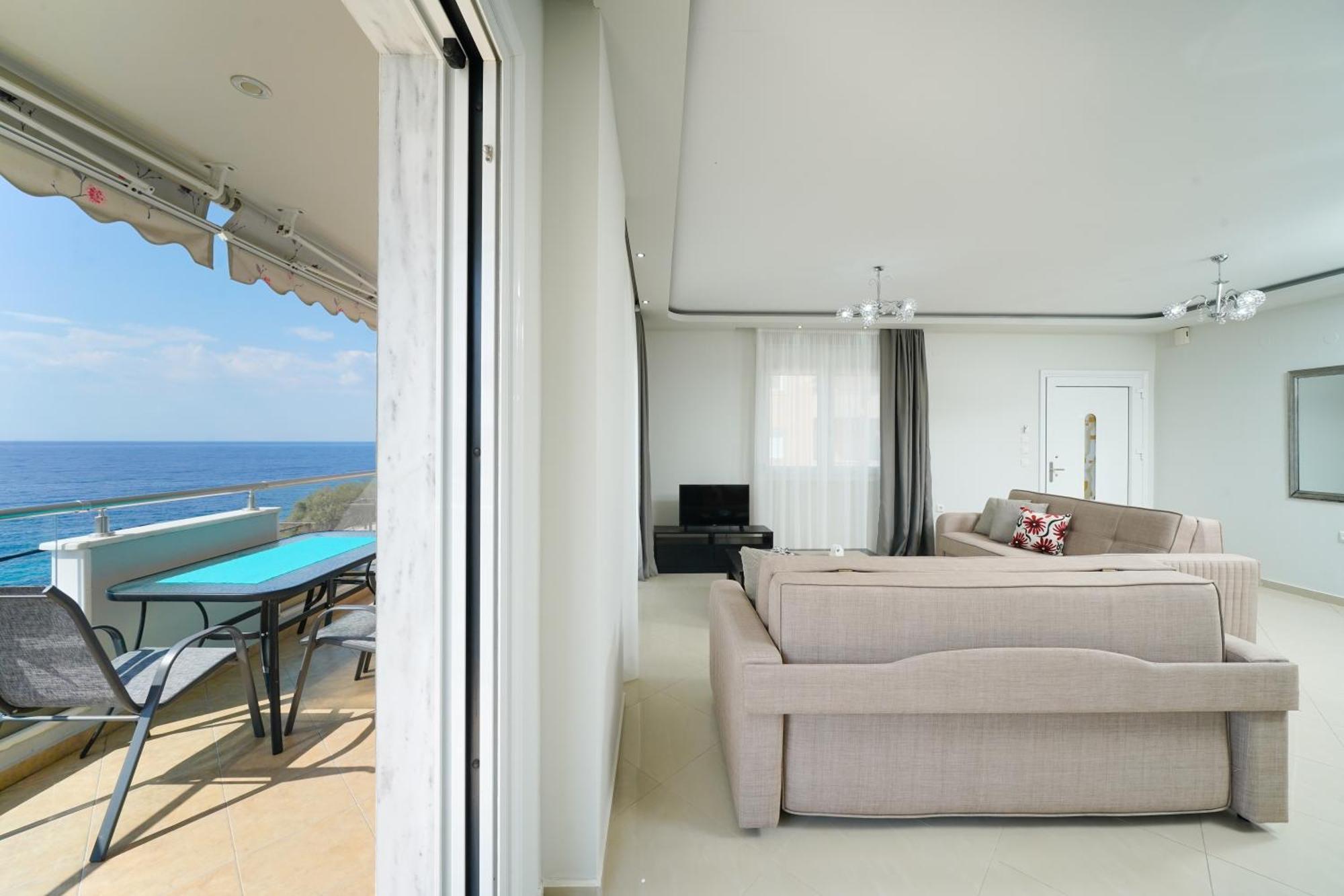 Tarsa'S House By The Sea Apartment Skála Marión Bagian luar foto